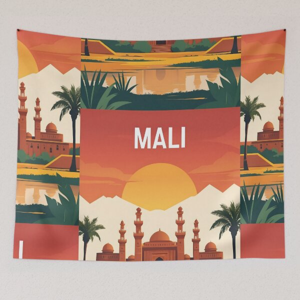 Item preview, Mali Retro Vintage Travel Design designed and sold by TravelersGems.