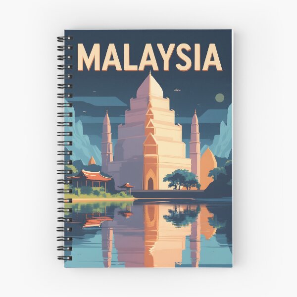 Item preview, Malaysia Retro Vintage Travel Design designed and sold by TravelersGems.