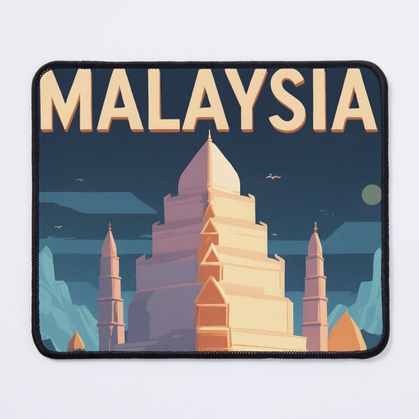 Item preview, Malaysia Retro Vintage Travel Design designed and sold by TravelersGems.