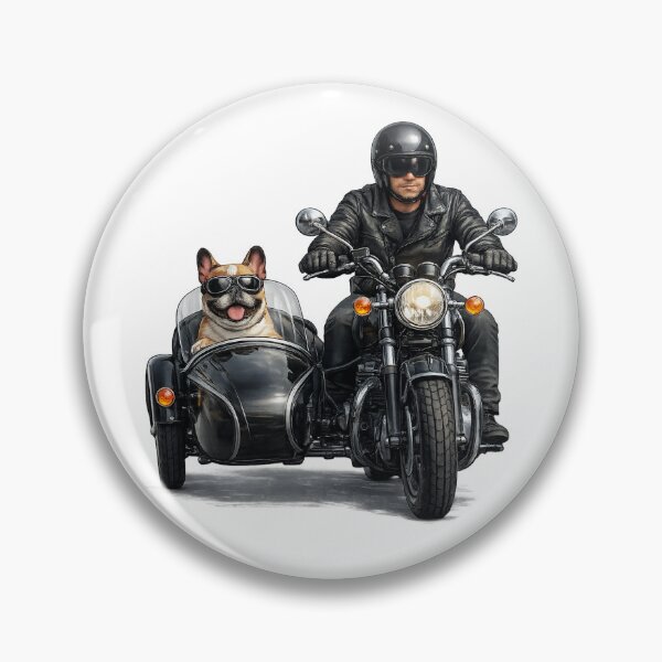 Item preview, Motorcycle and French bulldog  designed and sold by Voici.