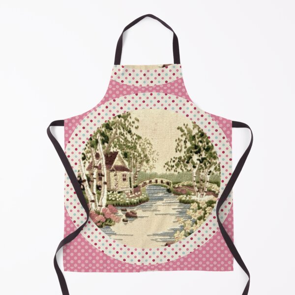 Item preview, Faux Crewel Embroidery Garden of Eden Digital Collage designed and sold by Licorice Moon.