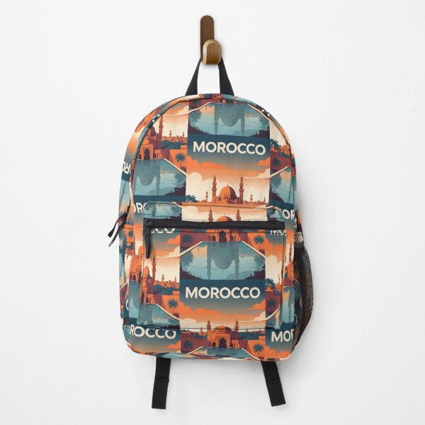 Item preview, Morocco Retro Vintage Travel Design designed and sold by TravelersGems.
