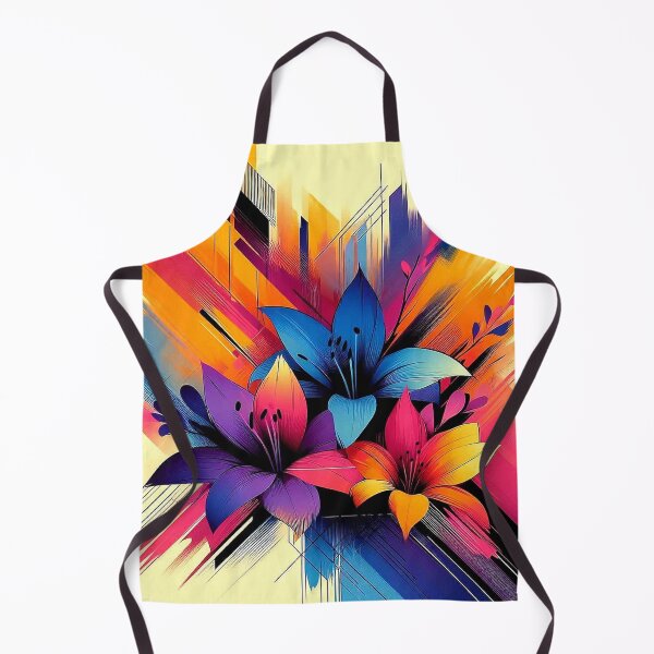 Item preview, Chromatic Bloom IX ..Abstract Geometric Floral Art designed and sold by Okmanoo.