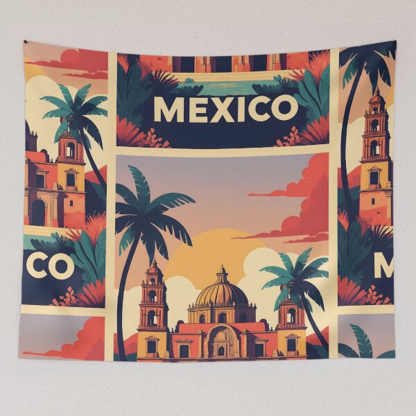 Item preview, Mexico Retro Vintage Travel Design designed and sold by TravelersGems.
