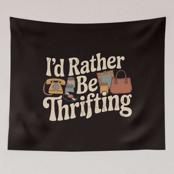 Item preview, Vintage I’d Rather Be Thrifting – Thrift Store Sale Retro Graphic designed and sold by Redgiant87x.