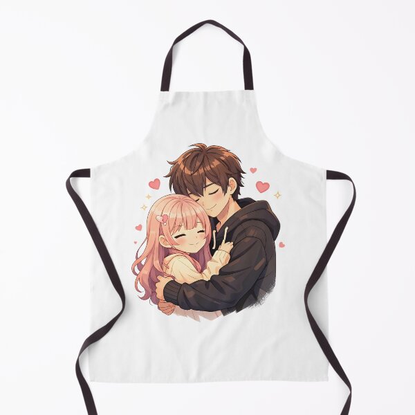 Item preview, Cute Anime Couple Hug Art designed and sold by Amr Siam.