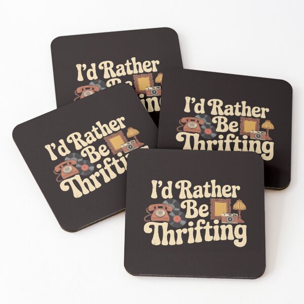 Item preview, Vintage I’d Rather Be Thrifting – Sustainable Second Hand Lover Design designed and sold by Redgiant87x.