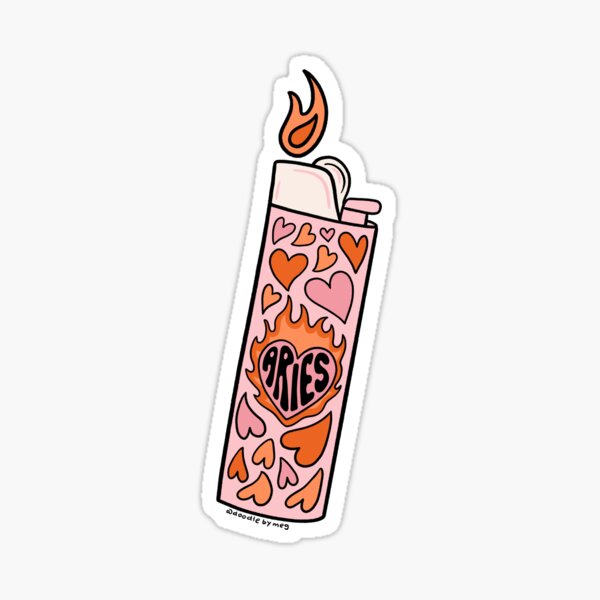 Aries Lighter Sticker