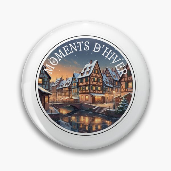 Item preview, Lyon Moments d’Hiver – Cozy French Winter City Sticker designed and sold by Imaginarium of Chaos falcon88 .