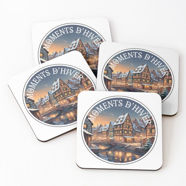 Item preview, Lyon Moments d’Hiver – Cozy French Winter City Sticker designed and sold by Imaginarium of Chaos falcon88 .