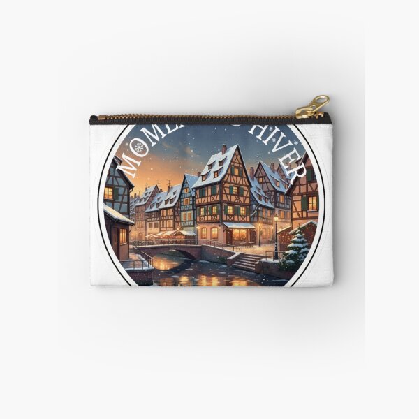 Item preview, Lyon Moments d’Hiver – Cozy French Winter City Sticker designed and sold by Imaginarium of Chaos falcon88 .