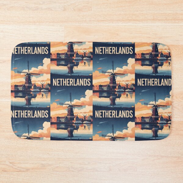 Item preview, Netherlands Retro Vintage Travel Design designed and sold by TravelersGems.