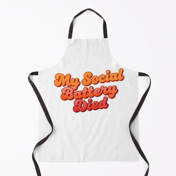 Item preview, Social battery died, funny introvert, socially awkward, funnyfits70, Humor, Funny, retro, vintages, funny quotes, animal humor, designed and sold by FunnyFits70.
