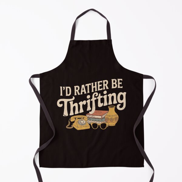 Item preview, Vintage I’d Rather Be Thrifting – Retro Thrift Store Fashion Quote designed and sold by Redgiant87x.