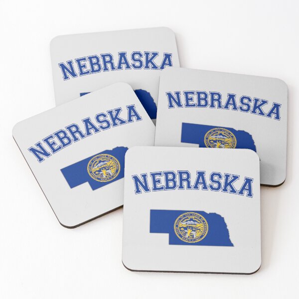 Item preview, Nebraska State Map & Flag - Classic Varsity Collegiate Style designed and sold by mashmosh.
