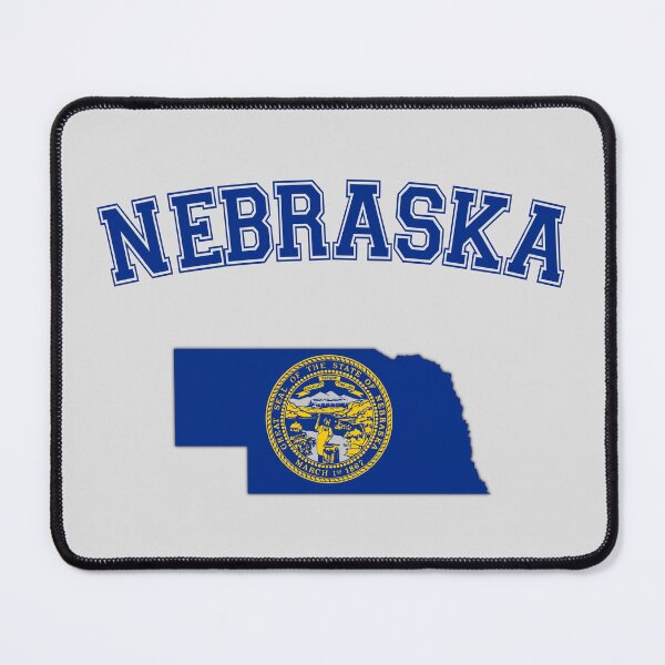 Item preview, Nebraska State Map & Flag - Classic Varsity Collegiate Style designed and sold by mashmosh.