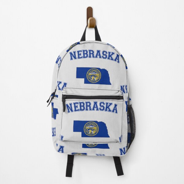 Item preview, Nebraska State Map & Flag - Classic Varsity Collegiate Style designed and sold by mashmosh.