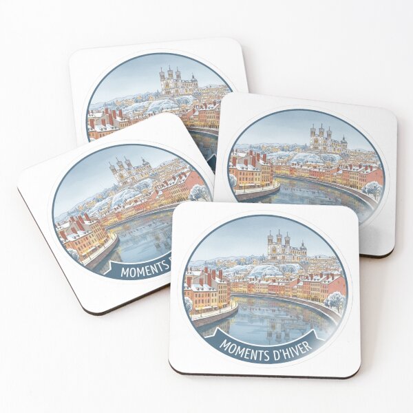 Item preview, Nice Moments d’Hiver – Cozy Riviera Winter City Sticker designed and sold by Imaginarium of Chaos falcon88 .