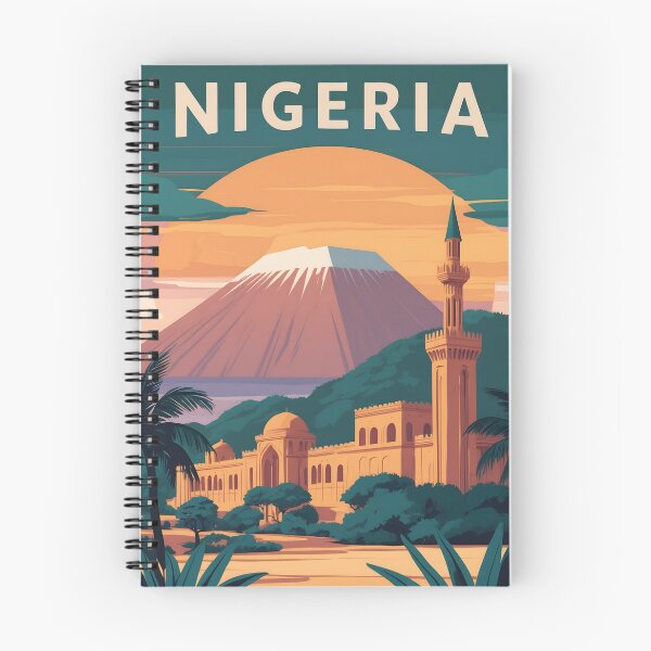Item preview, Nigeria Retro Vintage Travel Design designed and sold by TravelersGems.