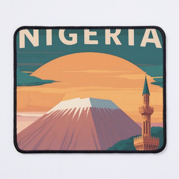 Item preview, Nigeria Retro Vintage Travel Design designed and sold by TravelersGems.