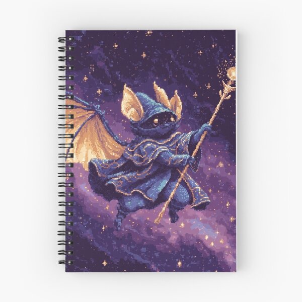 Item preview, Cosmic Bat Wizard Pixel Art designed and sold by Kaos-Bit.