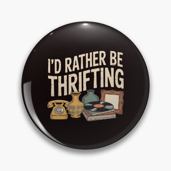 Item preview, Vintage I’d Rather Be Thrifting – Thrifting Lover Retro Statement designed and sold by Redgiant87x.