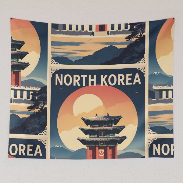 Item preview, North Korea Retro Vintage Travel Design designed and sold by TravelersGems.