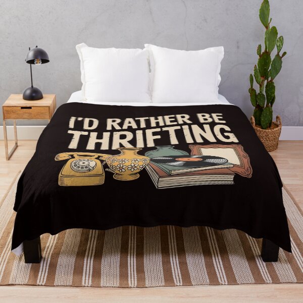Item preview, Vintage I’d Rather Be Thrifting – Thrifting Lover Retro Statement designed and sold by Redgiant87x.