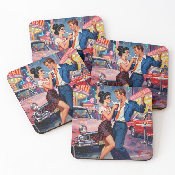 Item preview, Neon Jive – 1950s Diner Romance Art designed and sold by MooLaLa.Store.