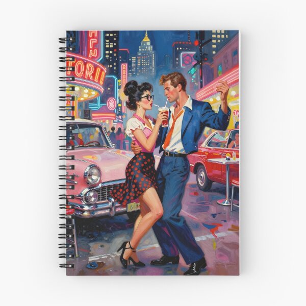 Item preview, Neon Jive – 1950s Diner Romance Art designed and sold by MooLaLa.Store.