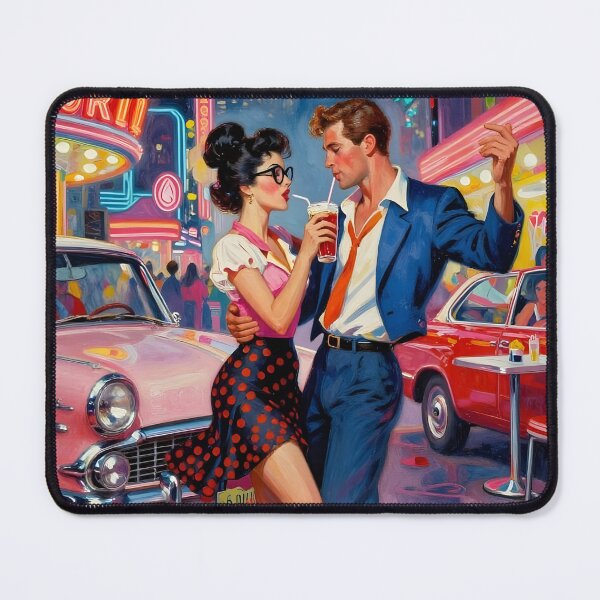 Item preview, Neon Jive – 1950s Diner Romance Art designed and sold by MooLaLa.Store.