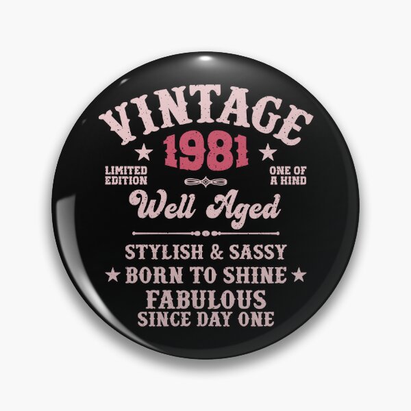 Item preview, 45th Birthday Vintage 1981 Well Aged 45 Years For Her designed and sold by eclecTEEq.
