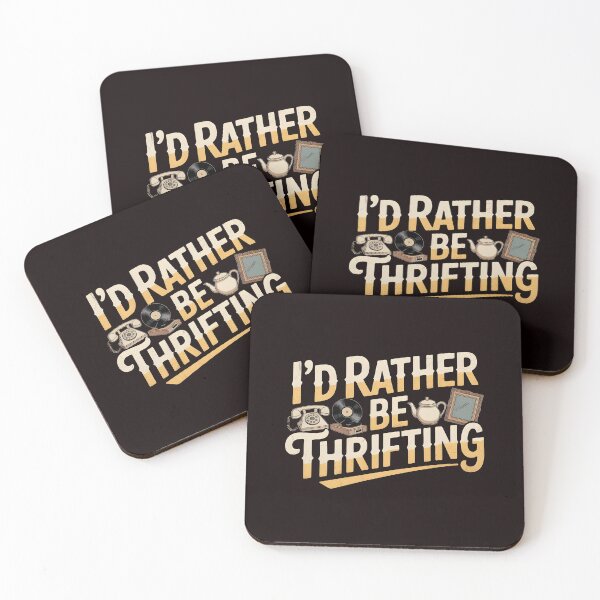 Item preview, Vintage I’d Rather Be Thrifting – Retro Thrift Store Addict Design designed and sold by Redgiant87x.