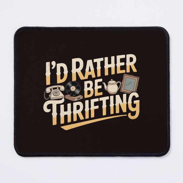 Item preview, Vintage I’d Rather Be Thrifting – Retro Thrift Store Addict Design designed and sold by Redgiant87x.