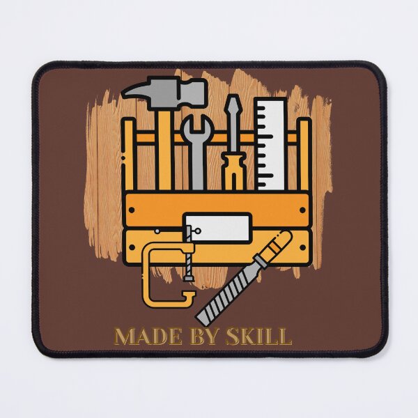 Item preview, Craftsman Tools Illustration - Made by Skill Handyman & DIY Design designed and sold by LunaPrintCo.