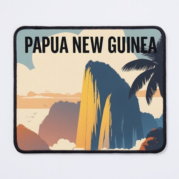 Item preview, Papua New Guinea Retro Vintage Travel Design designed and sold by TravelersGems.