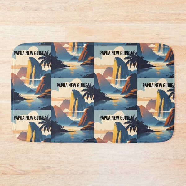 Item preview, Papua New Guinea Retro Vintage Travel Design designed and sold by TravelersGems.