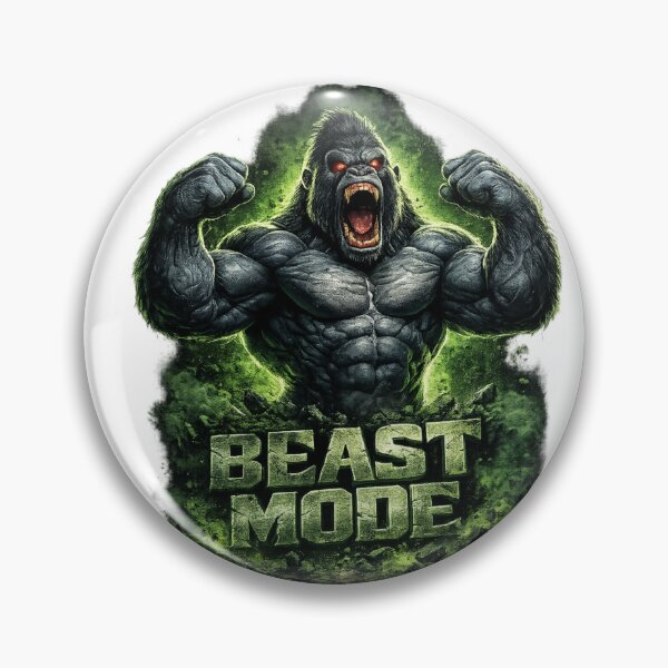 Item preview, Beast Mode Gorilla – Powerful Gym & Bodybuilding Motivation Design designed and sold by gabeszshop.
