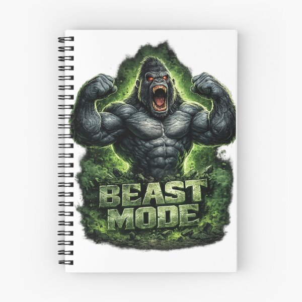 Item preview, Beast Mode Gorilla – Powerful Gym & Bodybuilding Motivation Design designed and sold by gabeszshop.