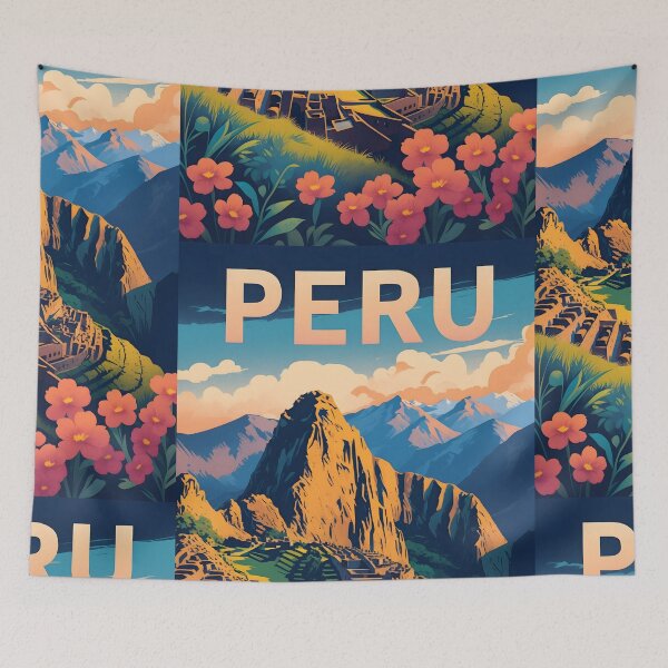 Item preview, Peru Retro Vintage Travel Design designed and sold by TravelersGems.