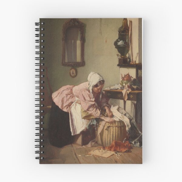 Item preview, Laundry Room Woman Portrait Art Print: Vintage Farmhouse Decor designed and sold by SavageVision.