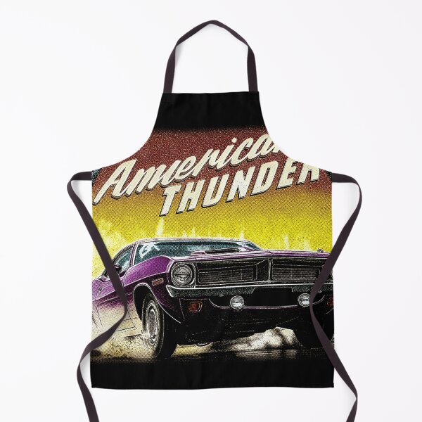 Item preview, American Thunder Muscle Car 3, for black fabric designed and sold by SteadyRolling.