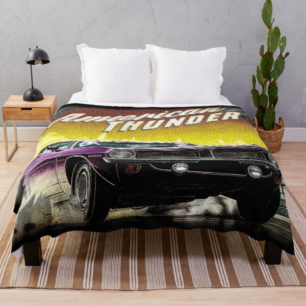 Item preview, American Thunder Muscle Car 3, for black fabric designed and sold by SteadyRolling.