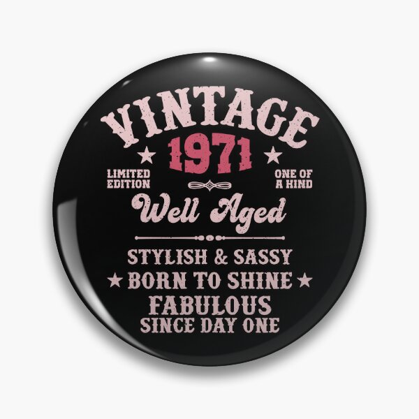 Item preview, 55th Birthday Vintage 1971 Well Aged 55 Years For Her designed and sold by eclecTEEq.