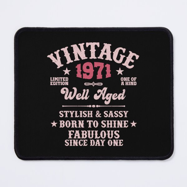 Item preview, 55th Birthday Vintage 1971 Well Aged 55 Years For Her designed and sold by eclecTEEq.