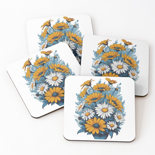 Item preview, A vase filled with daisy full of timeless charm. designed and sold by MissYouONLY.