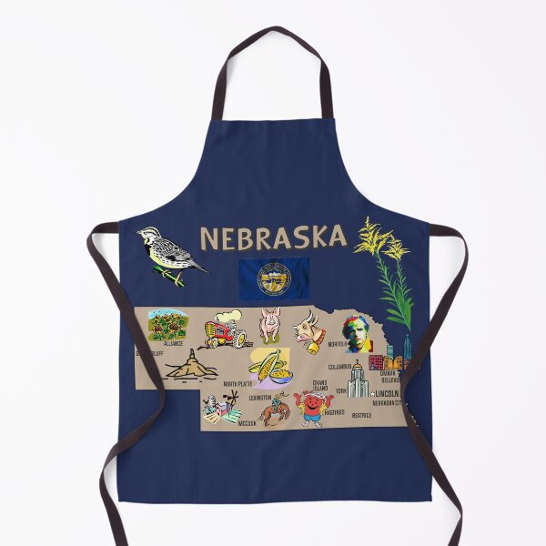 Item preview, Nebraska State Map, The Heart of the Heartland Heritage designed and sold by mashmosh.