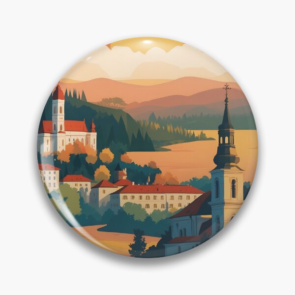 Item preview, Romania Retro Vintage Travel Design designed and sold by TravelersGems.