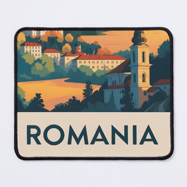 Item preview, Romania Retro Vintage Travel Design designed and sold by TravelersGems.
