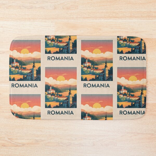 Item preview, Romania Retro Vintage Travel Design designed and sold by TravelersGems.